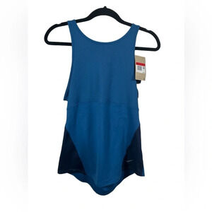 Nike Blue Nike Yoga‎ Tank NWT Size Large Open Back Dri Fit